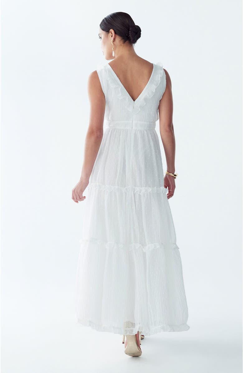 ST MRLO Denison Maxi Dress, Alternate, color, White