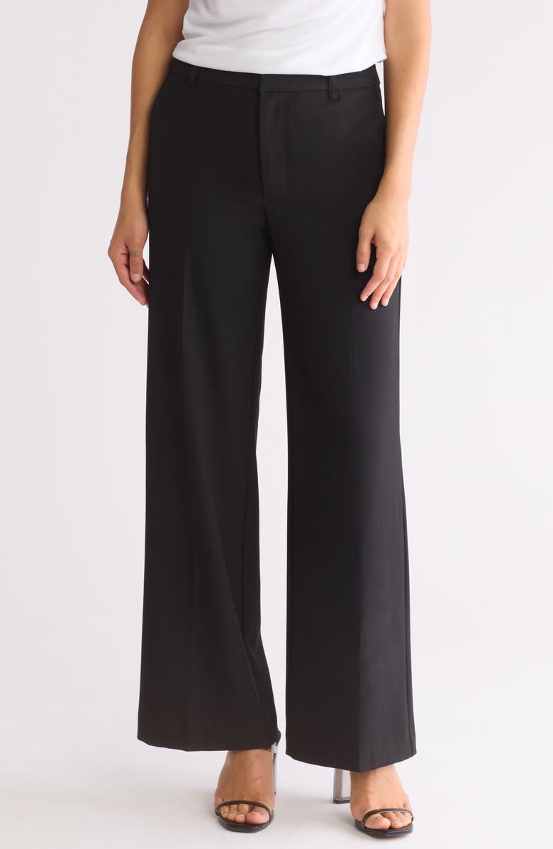 PHILOSOPHY REPUBLIC CLOTHING High Waist Pleated Trousers, Main, color,