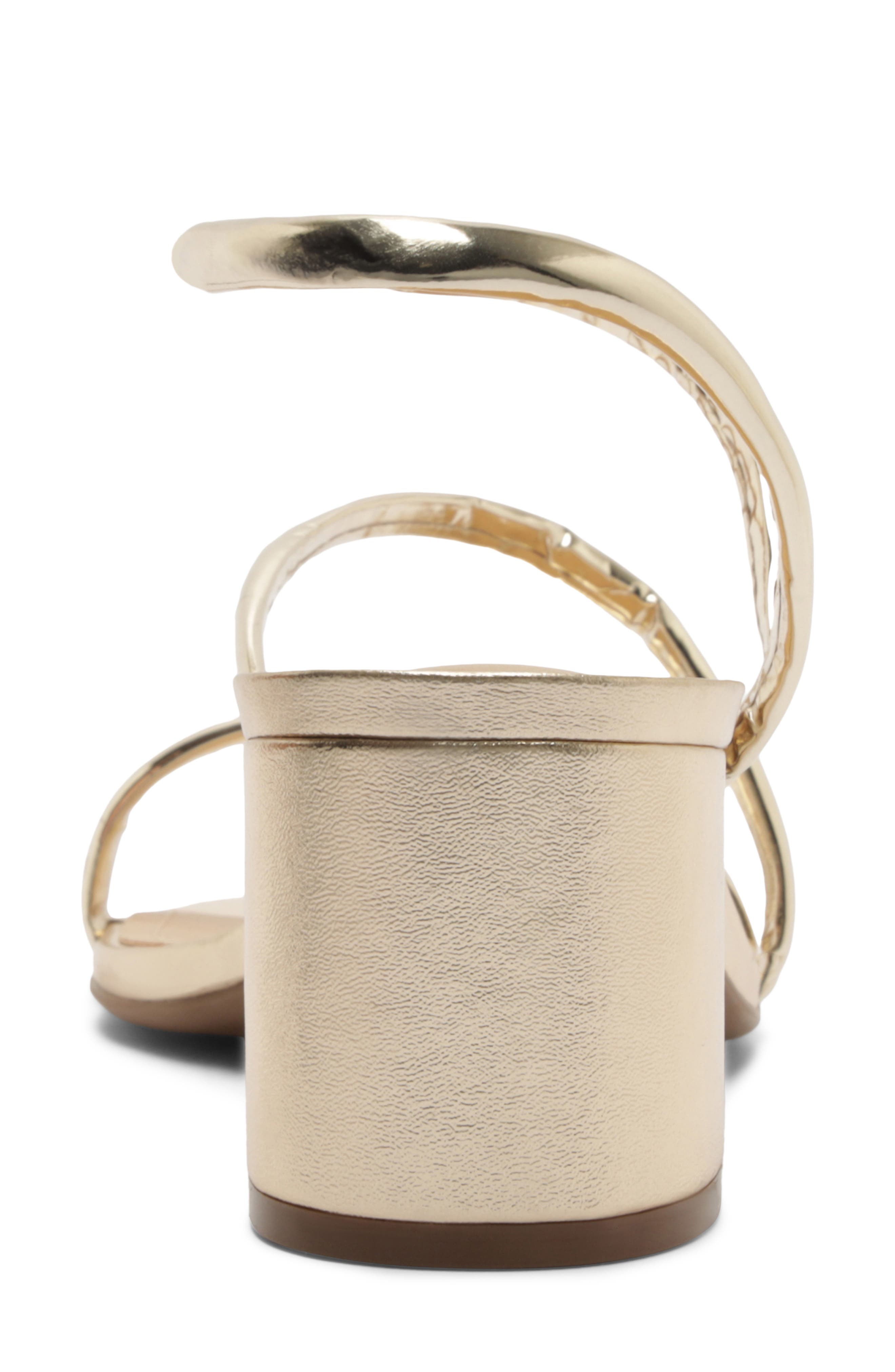 Arezzo Mikayla Ankle Strap Sandal, Alternate, color, Platino