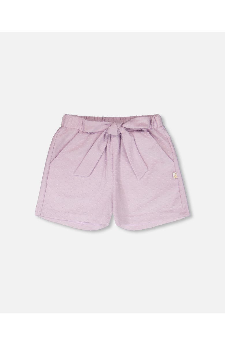 Deux par Deux Jersey Relaxed Cut Shorts, Main, color, Lavender