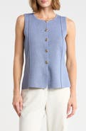 CYRUS Button Front Sleeveless Vest