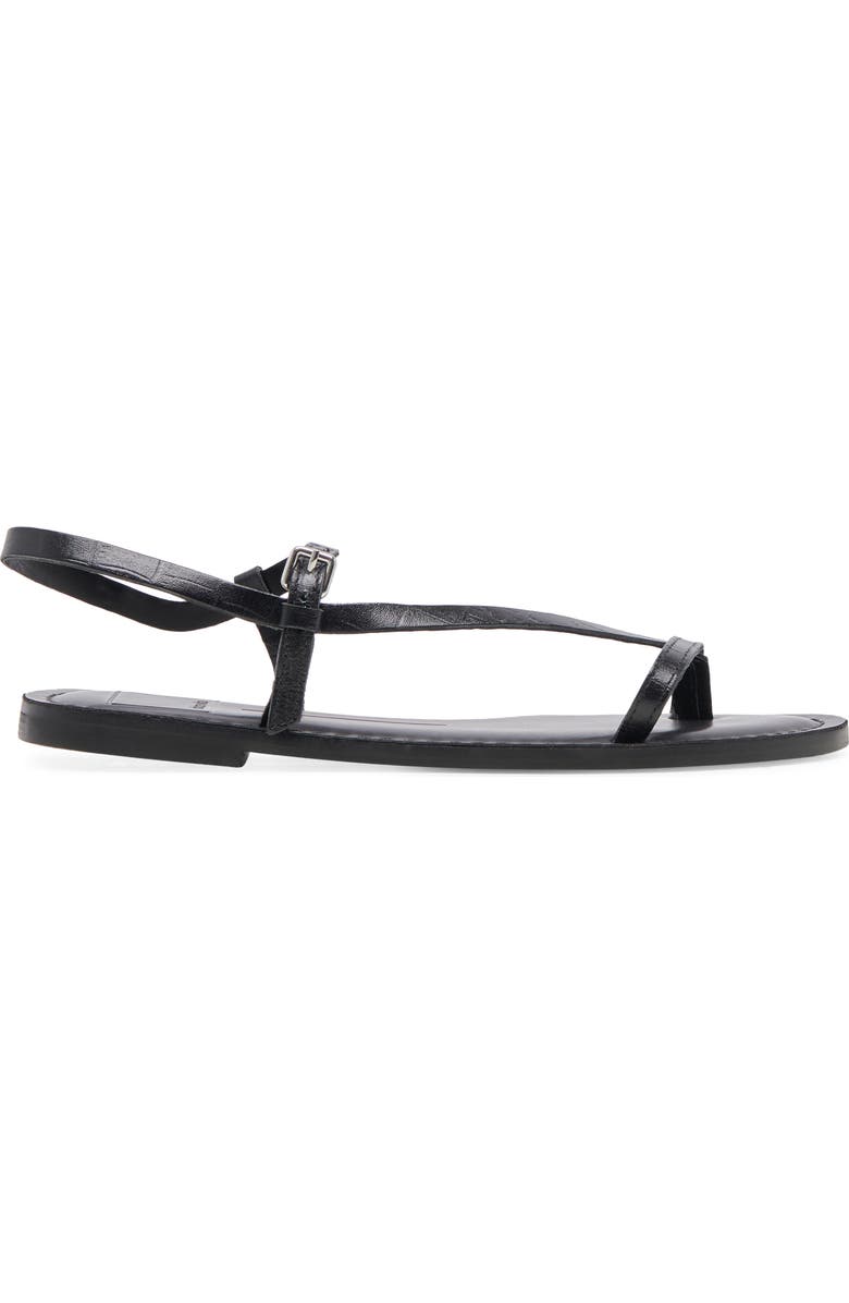 Dolce Vita Wandre Flat Sandal, Alternate, color, Noir