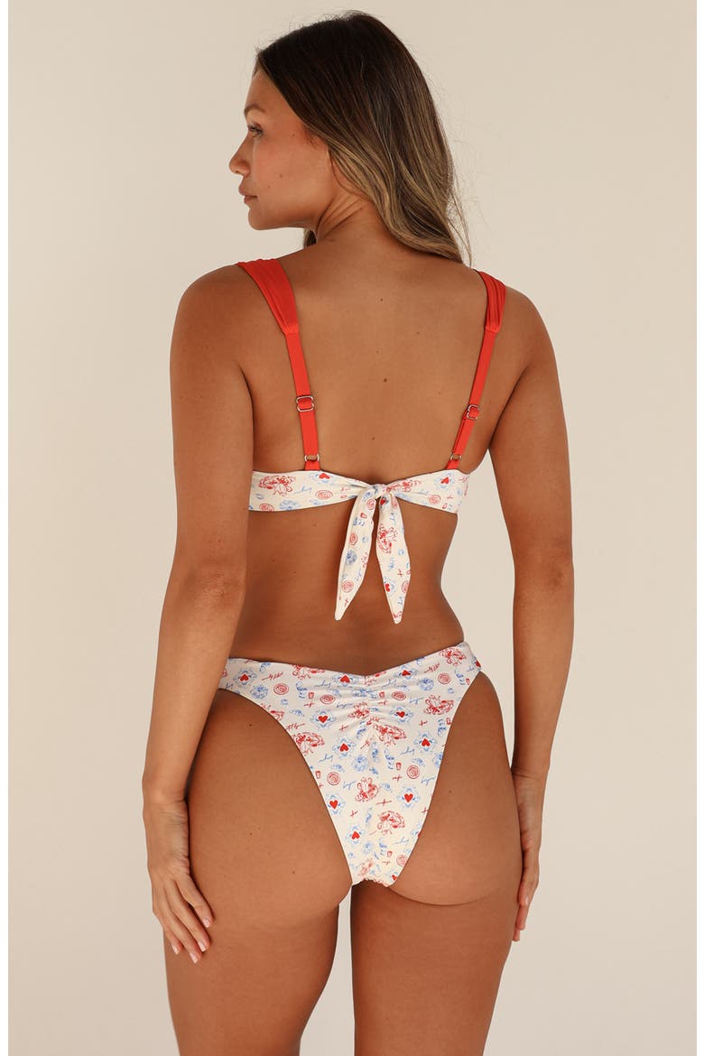 Eze Super Cheeky Bikini Bottom, Alternate, color, Bonjour