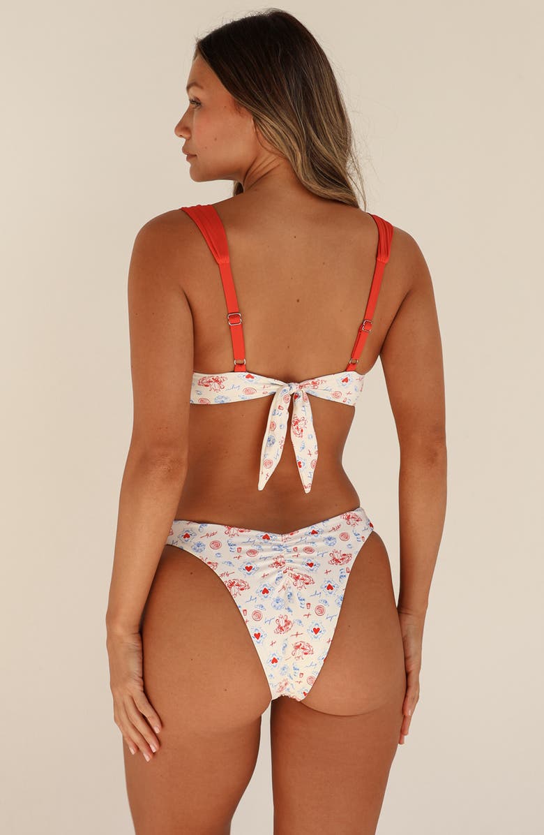 Dippin Daisys Eze Super Cheeky Bikini Bottom, Alternate, color, Bonjour