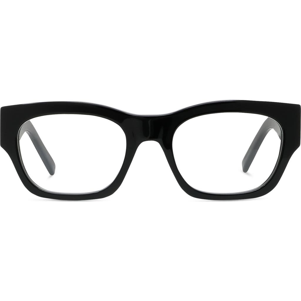 Givenchy 4G 51mm Rectangular Optical Glasses in Shiny Black  product