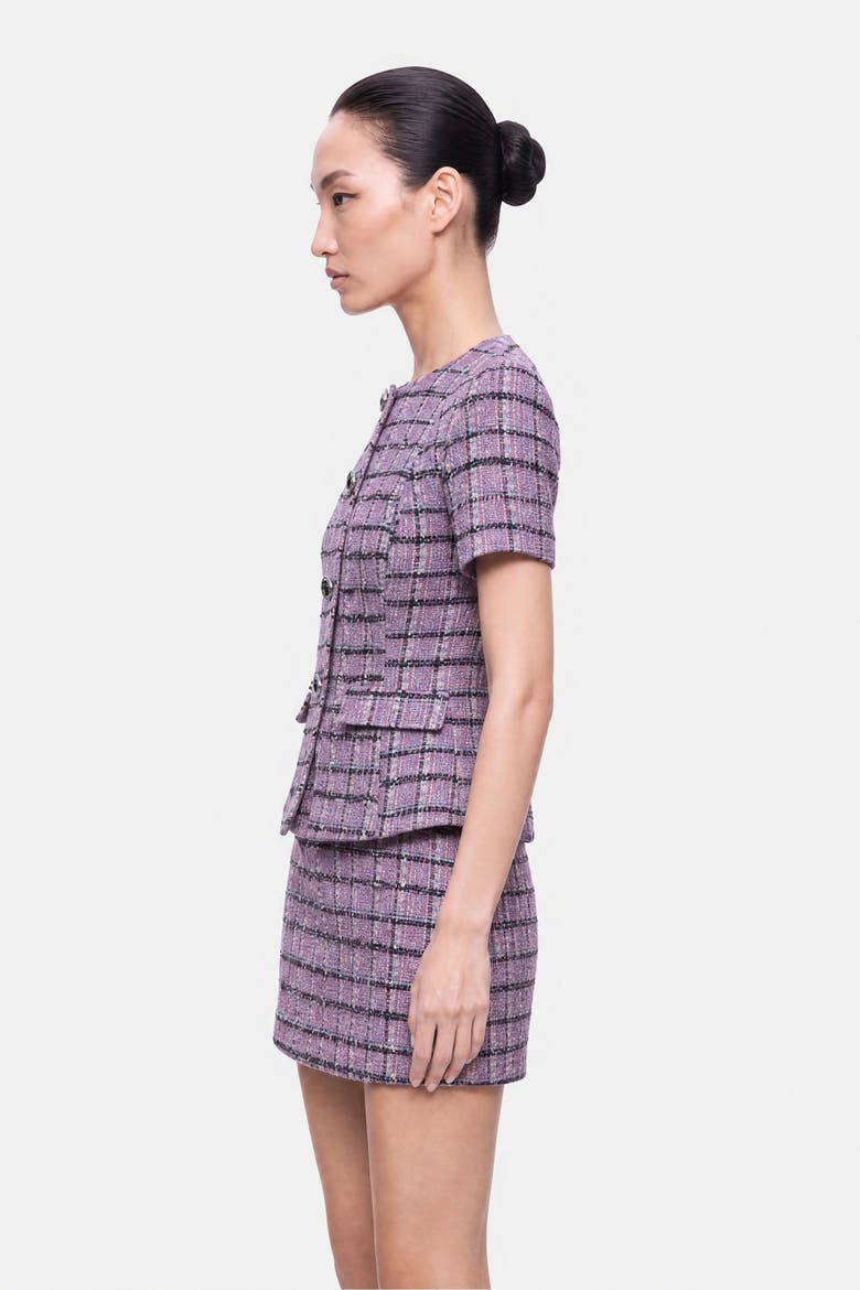 Textured Tweed Jacket, Alternate, color, Pink