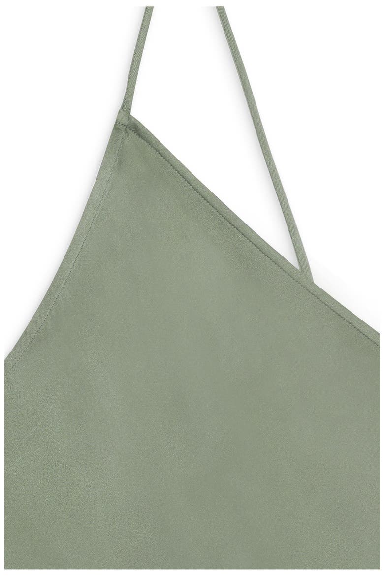 Mandy One-Shoulder Silk Top, Alternate, color, ARTICHOKE