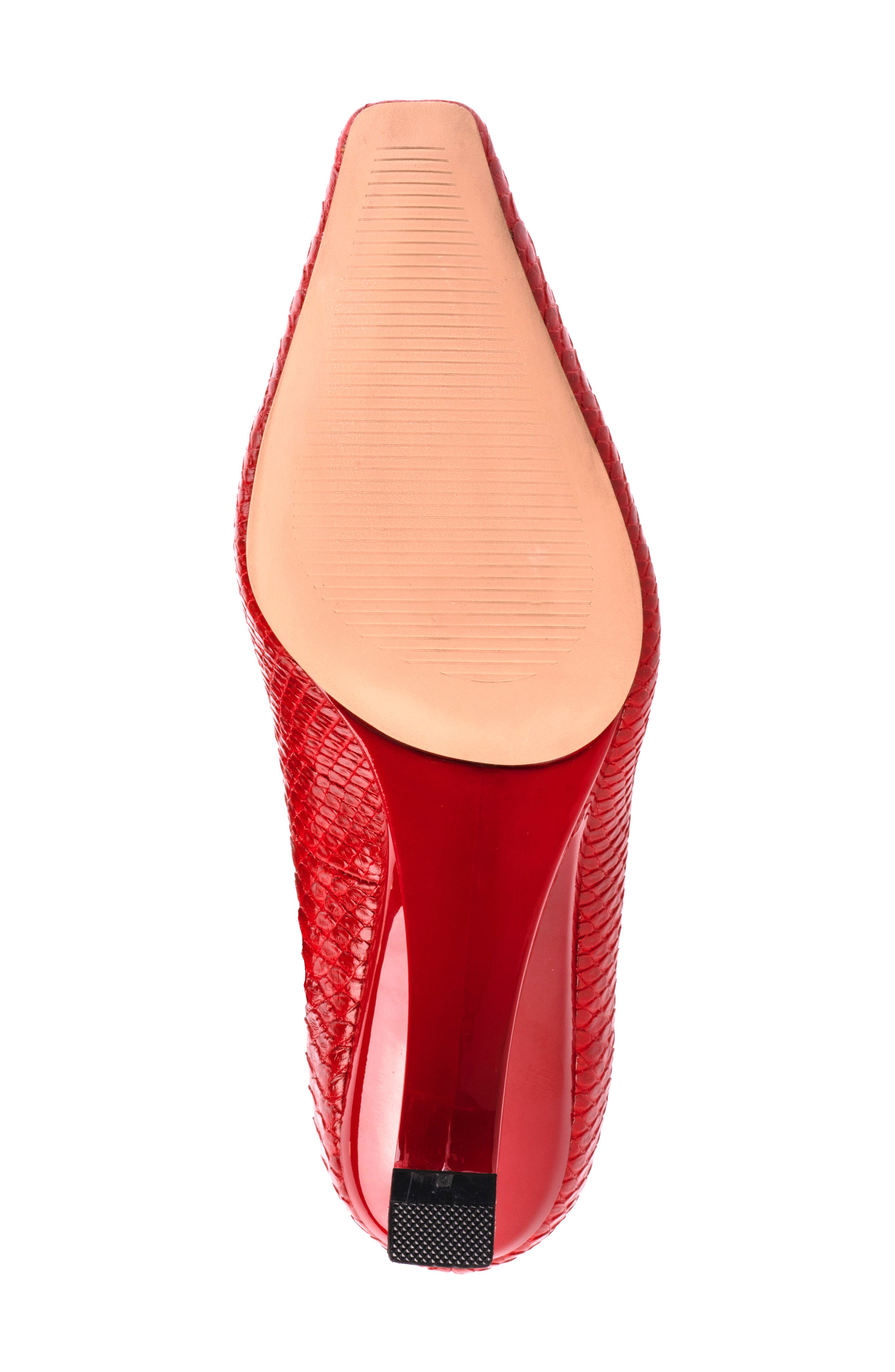 NINETY UNION Intense Snake Embossed Pump, Alternate, color, Red Snake