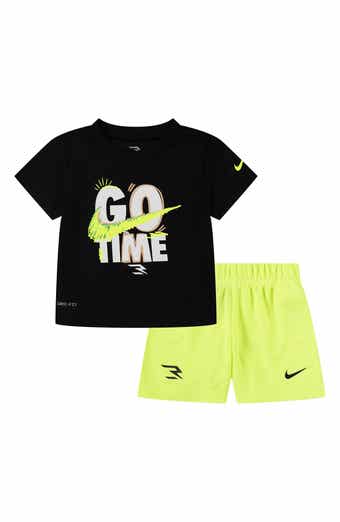 3 Brand Littles Go Time Graphic T-Shirt & Shorts Set