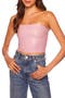 Faux Leather Crop Tube Top