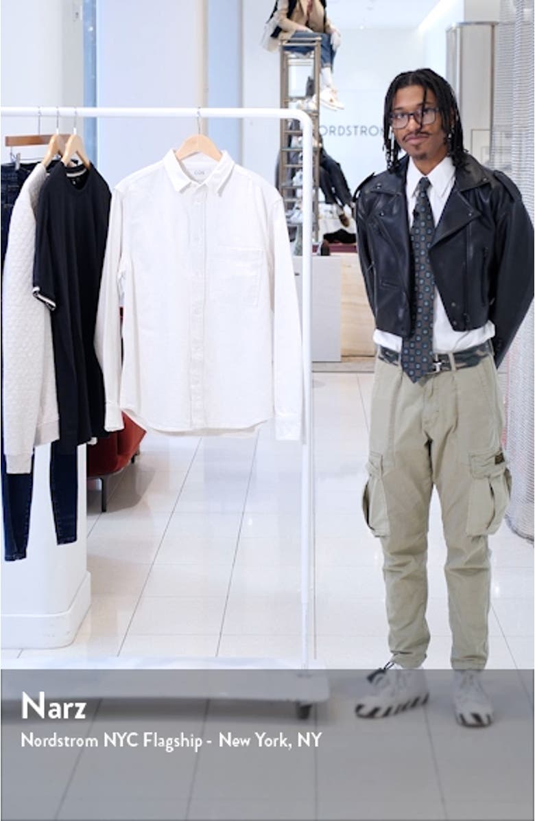 Organic Cotton & Linen Denim Button-Up Shirt, sales video thumbnail