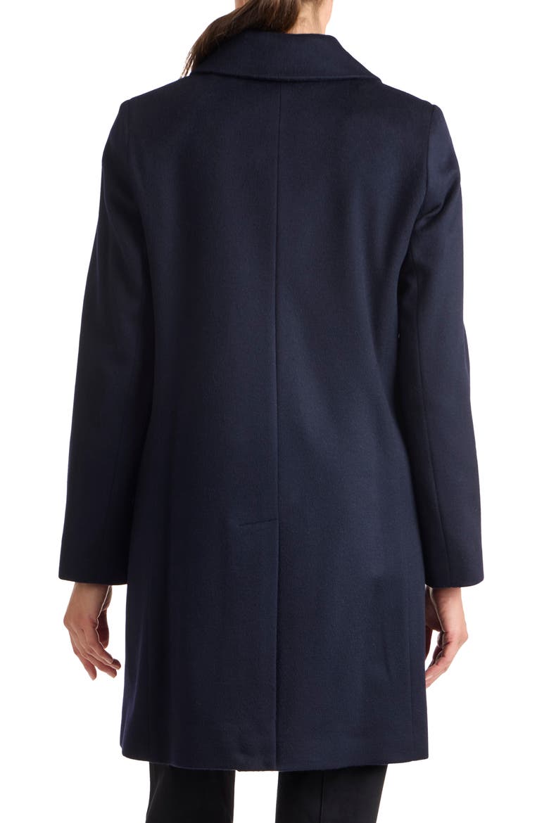 Camel Hair Felted Coat, Alternate, color, NAVY