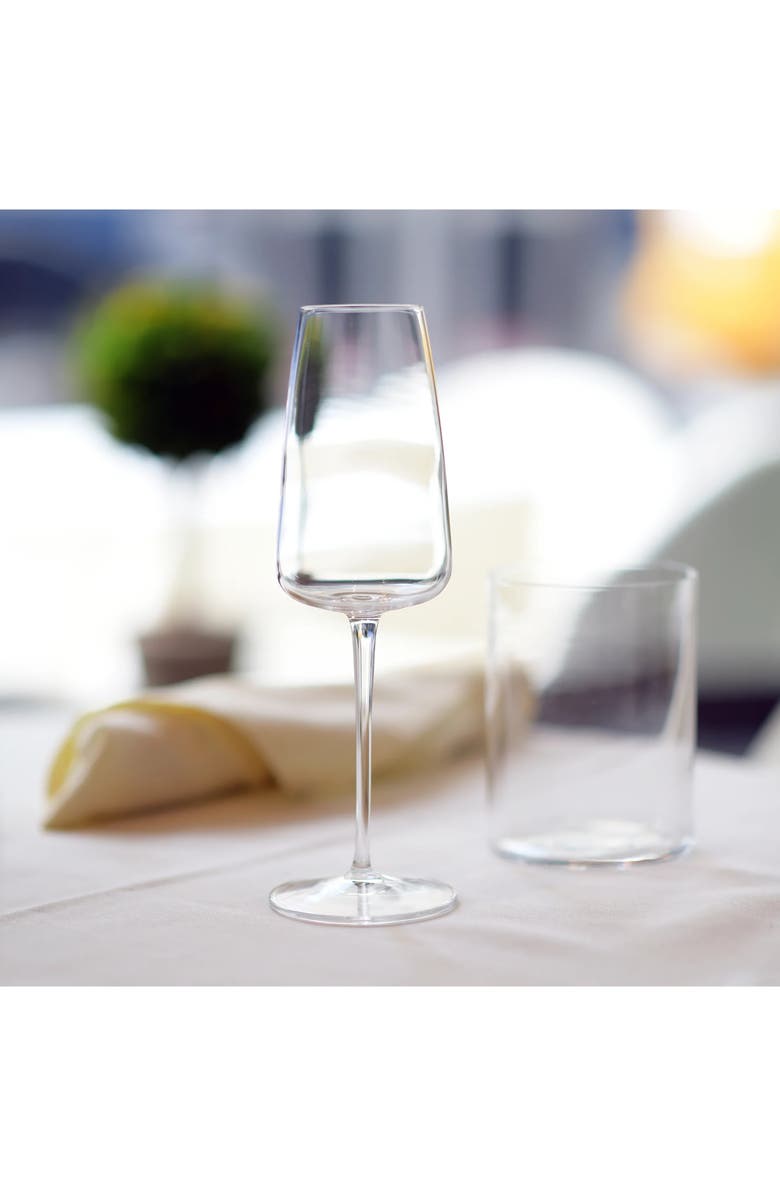 Luigi Bormioli Talismano Set of 4 Prosecco Flutes, Alternate, color, Clear