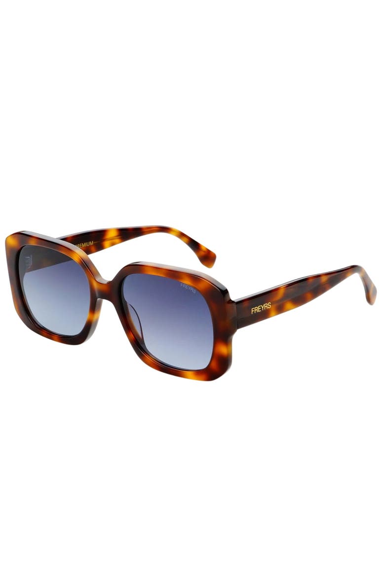 Vivian Square Sunglasses, Alternate, color, Brown Tortoise