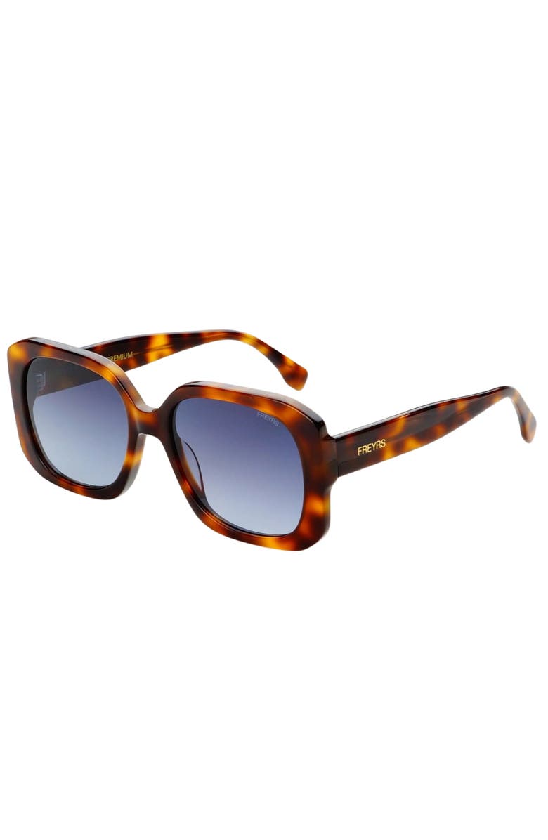 FREYRS Eyewear Vivian Square Sunglasses, Alternate, color, Brown Tortoise