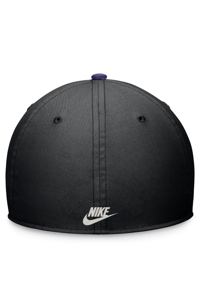 Nike Men's Nike Black/Purple Arizona Diamondbacks Cooperstown Collection Rewind Swooshflex Performance Hat, Alternate, color, 