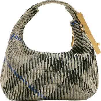 【関税＆送料込み】Burberry Medium Peg Shoulder Bag Burberry Medium Peg check-pattern Shoulder Bag | Green