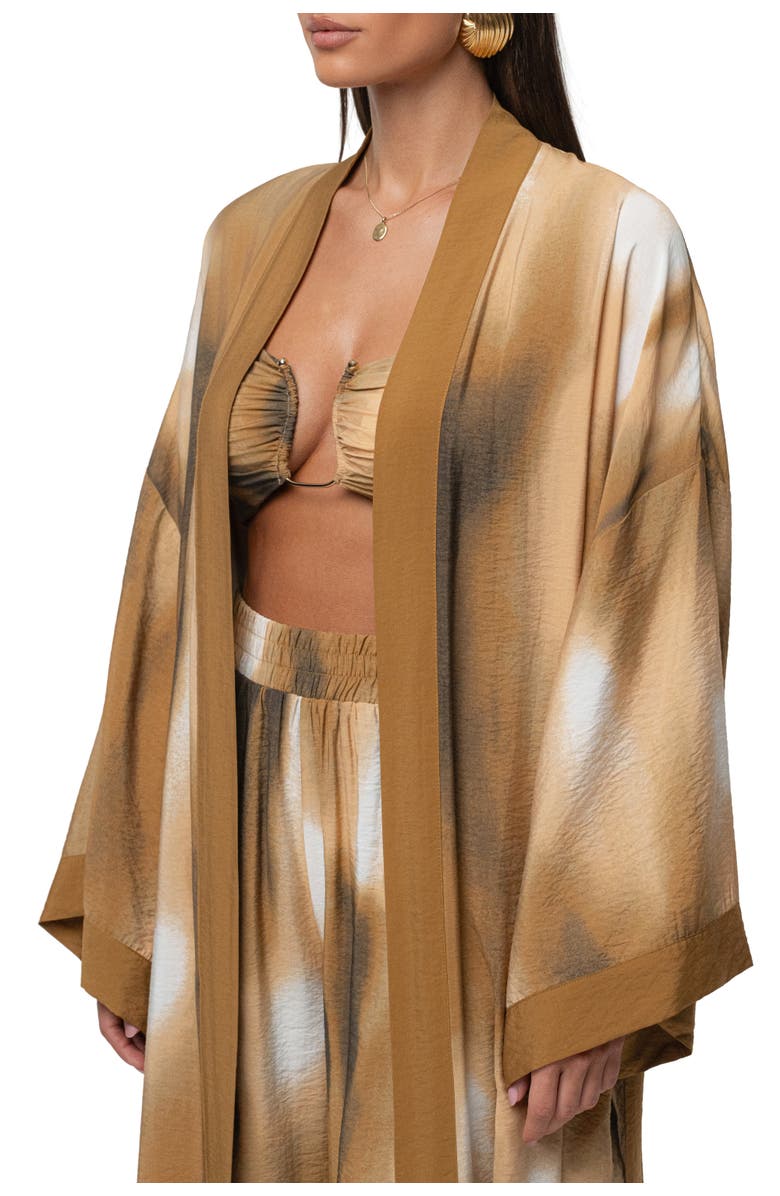 JLUXLABEL Desert Oasis Duster, Alternate, color, Brown