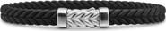 David Yurman Men's Chevron Rubber & Sterling Silver Bracelet