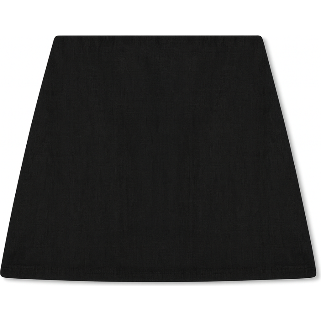 Vir Vita Ines Linen Mini Skirt In Black