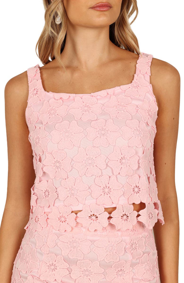 Petal & Pup Cartia Floral Lace Crop Tank, Alternate, color, 