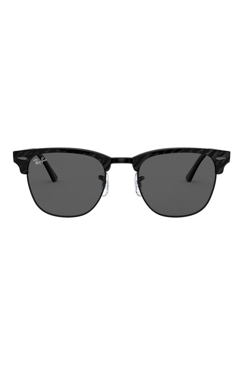49mm Square Sunglasses, Main, color, BLACK/ DARK GREY