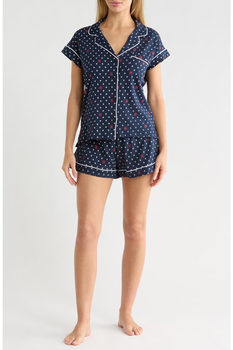 Piped Cotton Pajamas, Main, color, TH DIAMOND SKY CAPTAIN