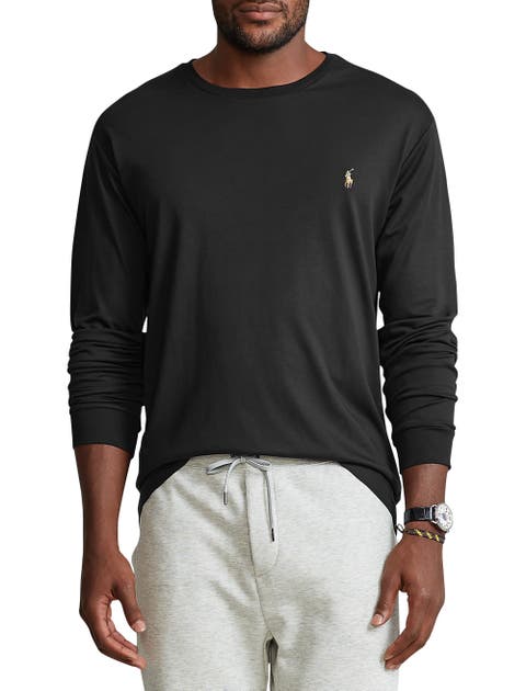 Big & Tall Soft Cotton Long-Sleeve Tee