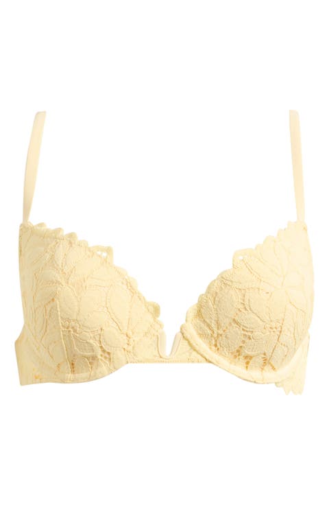 Celeste Floral Lace Push-Up Underwire Bra