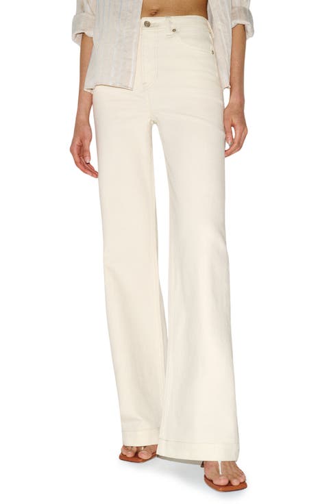 Bex Super Stretch Wide Leg Jeans (Fior de Latte)