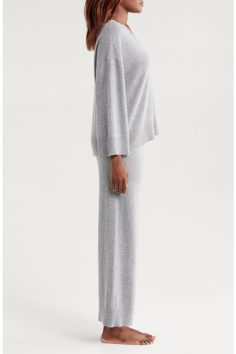 Cashmere Pajamas, Alternate, color, GREY HEATHER