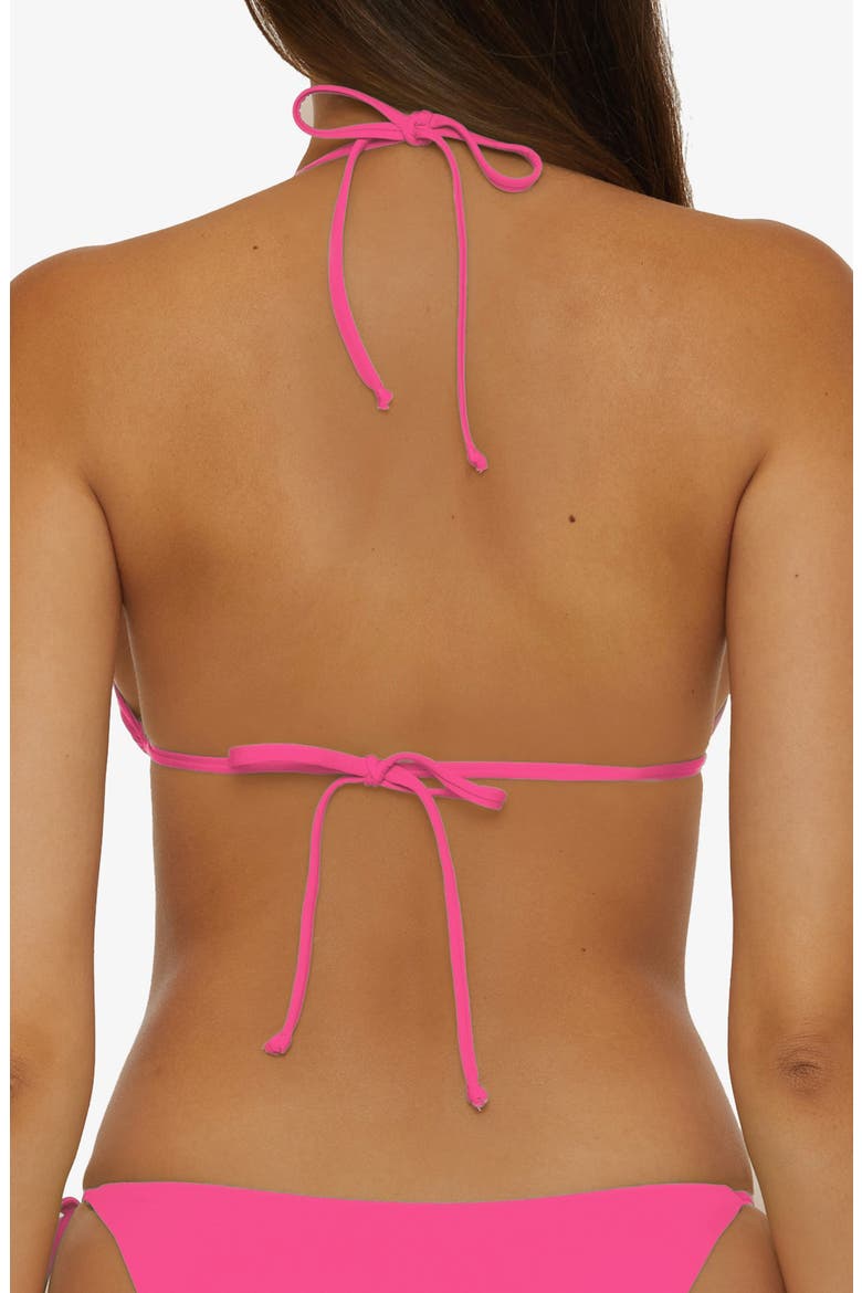 'Color Code' Triangle Bikini Top, Alternate, color, PUNCH
