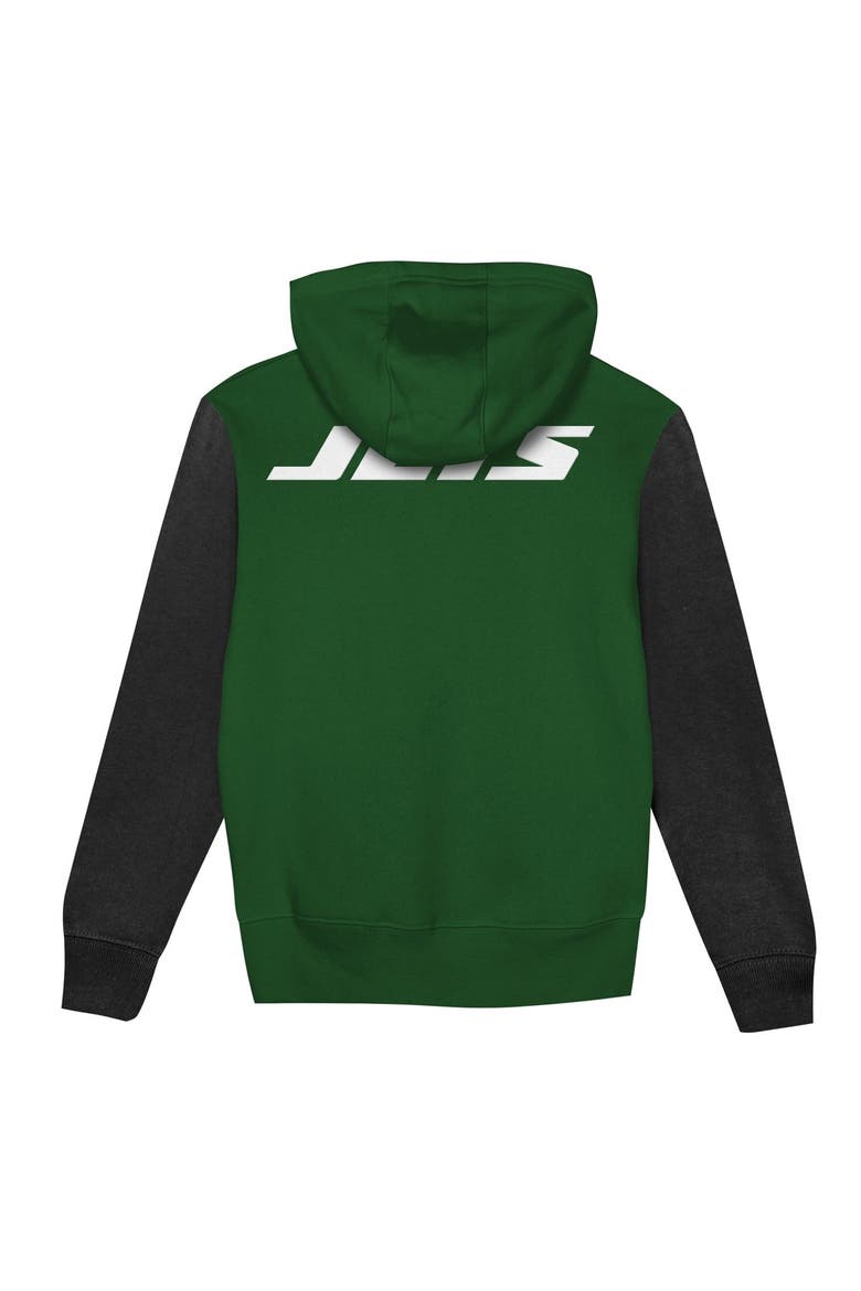 Toddler Outerstuff  Green/Black New York Jets Stadium Colorblock Full-Zip Hoodie, Alternate, color, Green