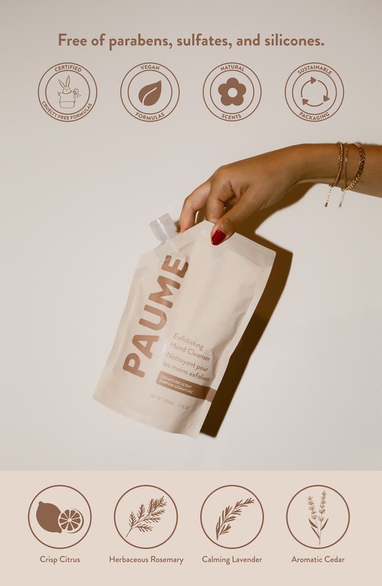 PAUME Exfoliating Hand Cleanser Refill Bag, Alternate, color, Beige