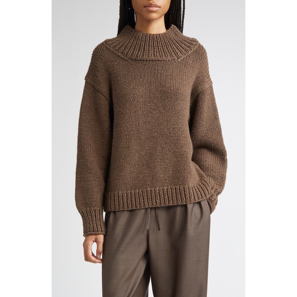 Loulou De Saison Ryle Cashmere Turtleneck Sweater In Brown