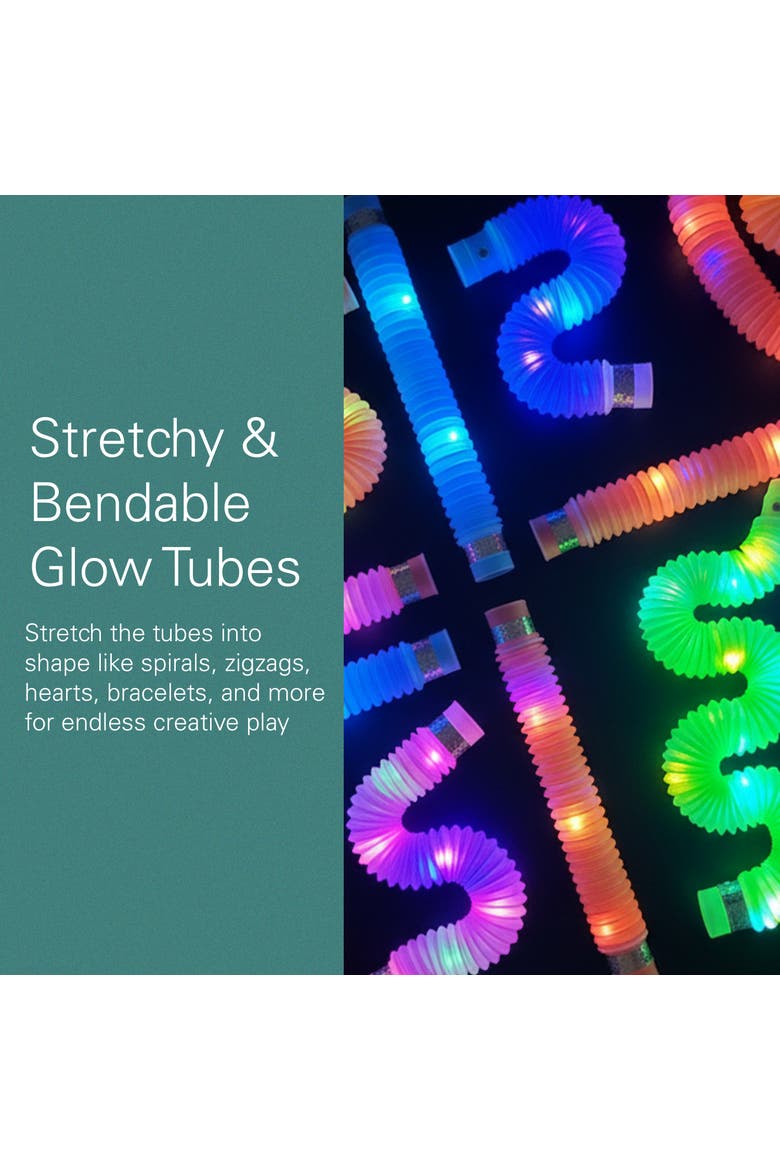 12-Piece Assorted Stretchy Glow Pop Tube Toy, Alternate, color, Assorted Pre-Pack