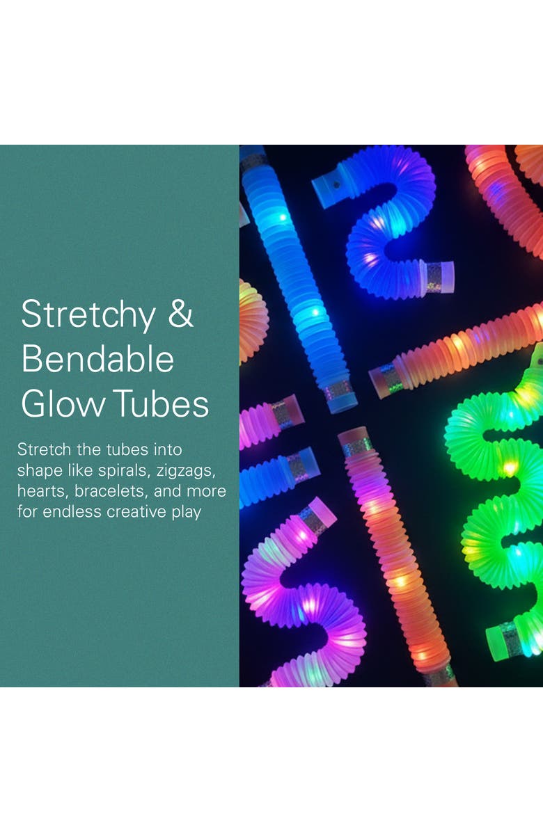 Sperric 12-Piece Assorted Stretchy Glow Pop Tube Toy, Alternate, color, Assorted Pre-Pack