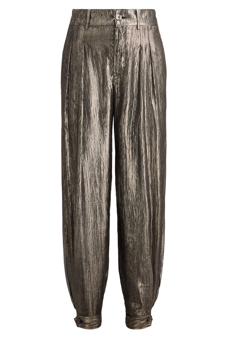 Metallic Crinkle Jogger Pants, Alternate, color, GREY/ MULTI