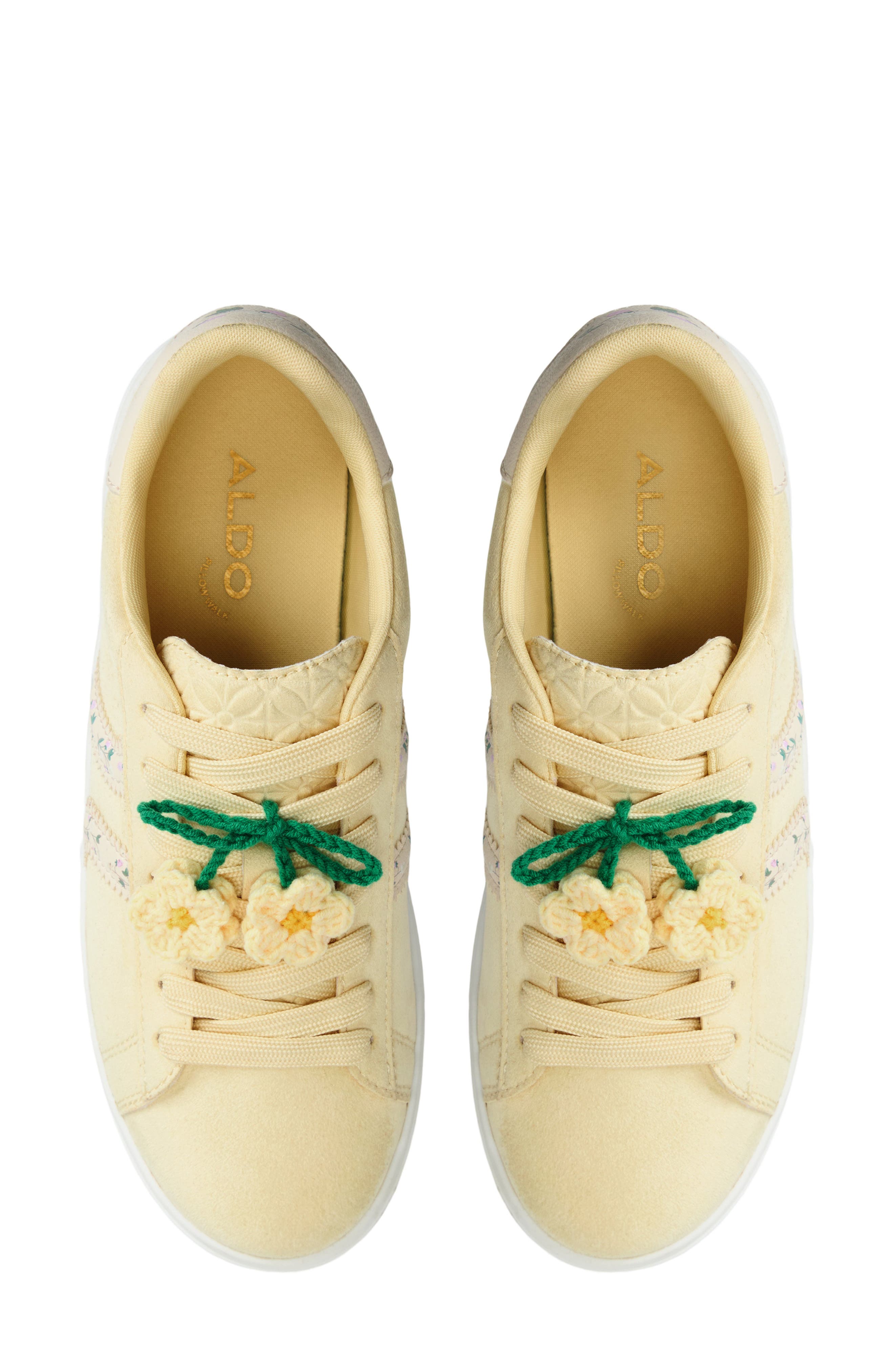 ALDO Paotlan Platform Wedge Sneaker, Alternate, color, Light Yellow