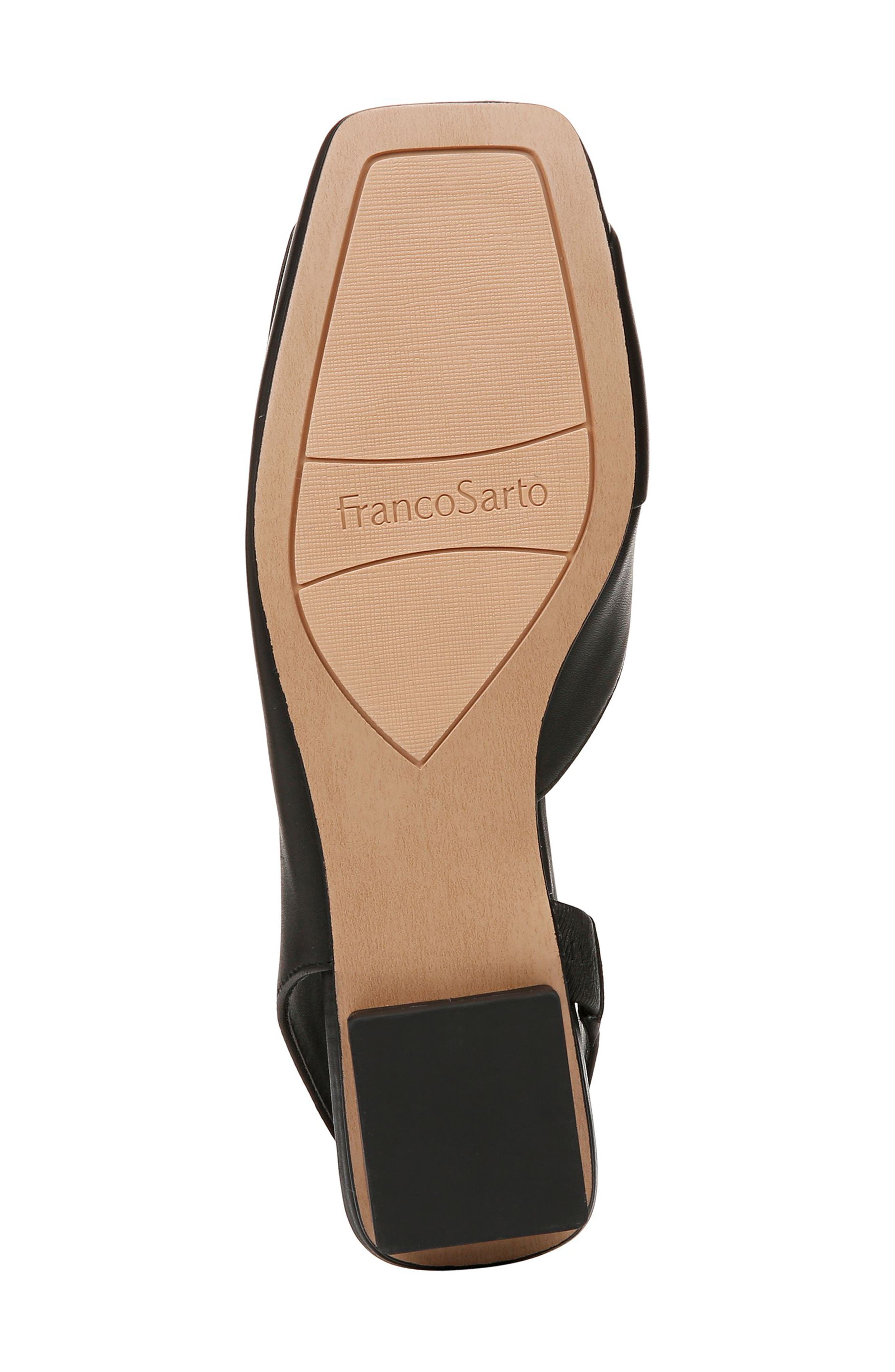 Franco Sarto Teagan Slingback Half d'Orsay Flat, Alternate, color, Black
