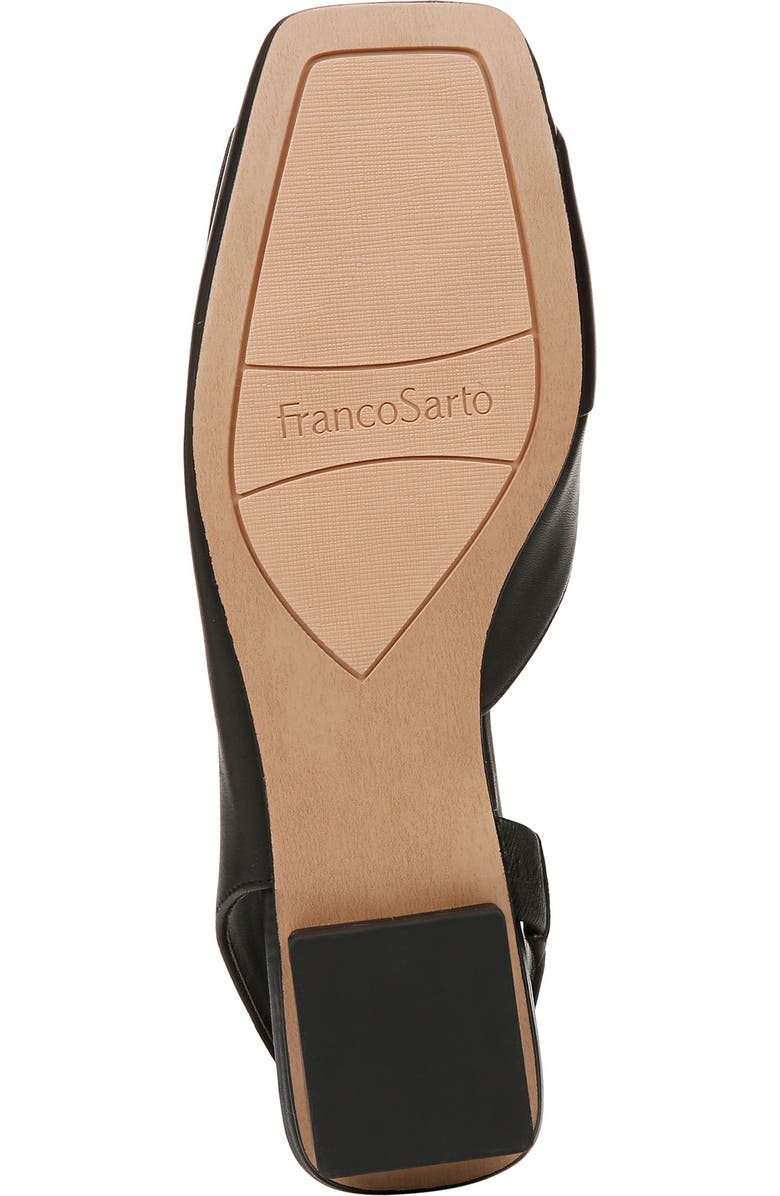 Franco Sarto Teagan Slingback Half d'Orsay Flat, Alternate, color, Black