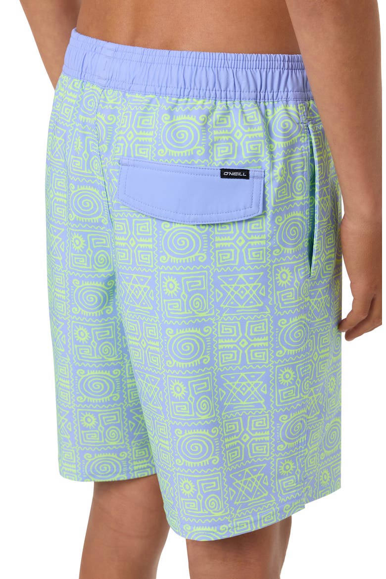 Kids' Hermosa Swim Trunks, Alternate, color, BLUE JELLY