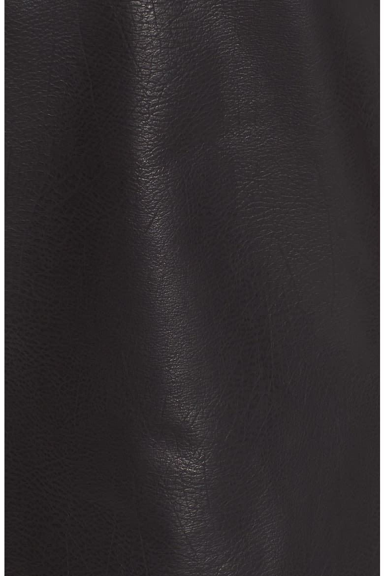 Faux Leather Vest, Alternate, color, BLACK