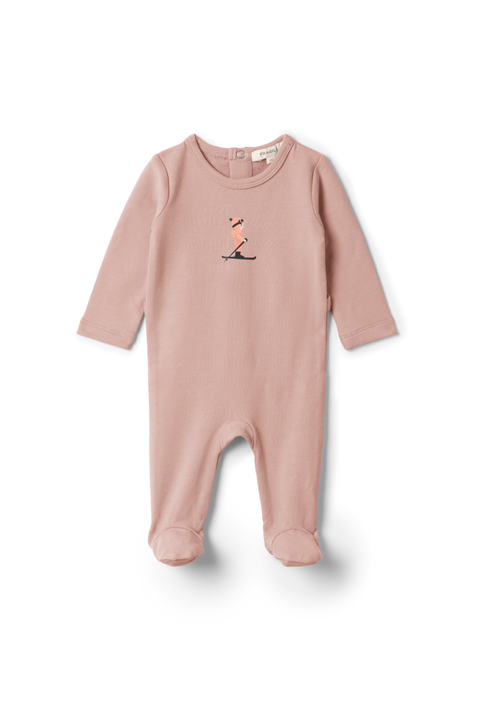 Ski Print French Fleece Romper