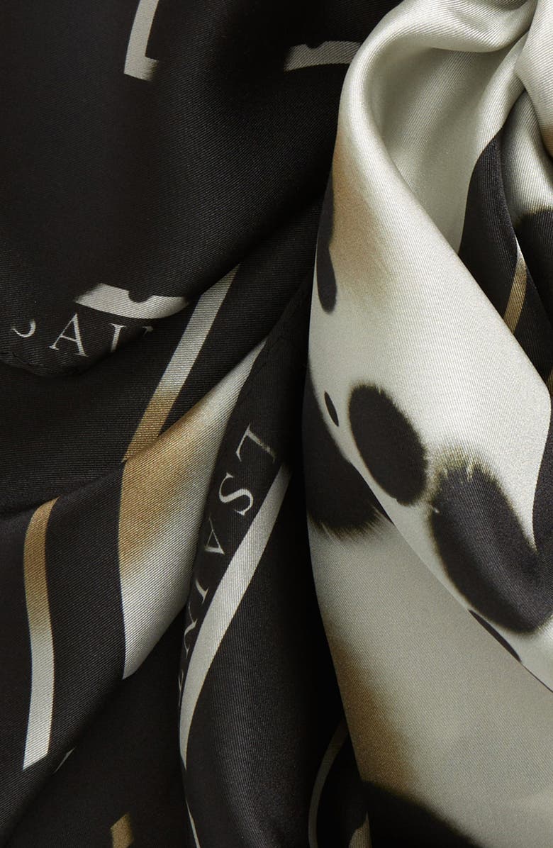 AllSaints Pooka Silk Square Scarf, Alternate, color, 