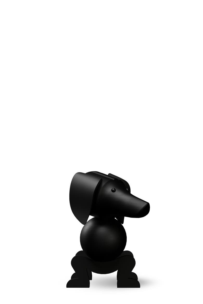 Kay Bojesen Dog Medium, Alternate, color, Dark stained oak