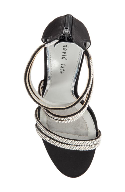 David Tate Evening Rhinestone Sandal In Black