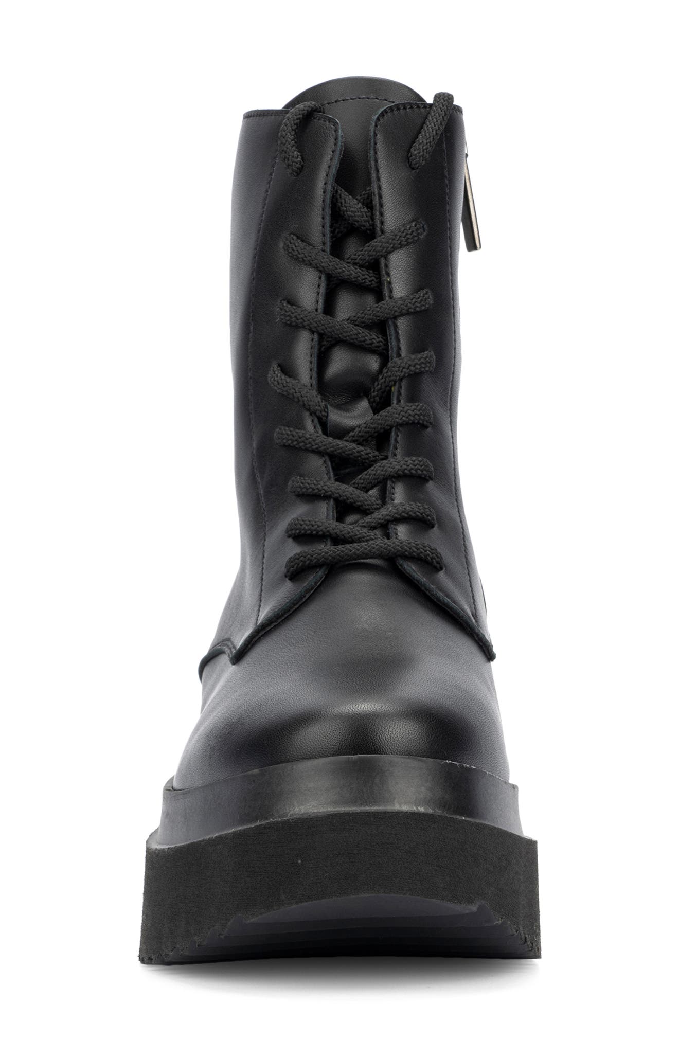 Aquatalia Ornella Weatherproof Wedge Combat Boot, Alternate, color, 