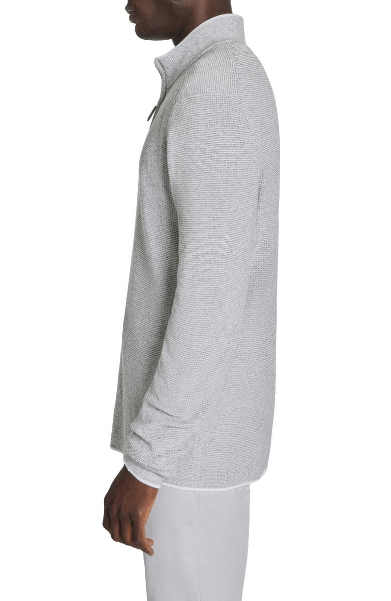 Jack Victor Daulac Quarter Zip Pullover, Alternate, color, Pale Grey