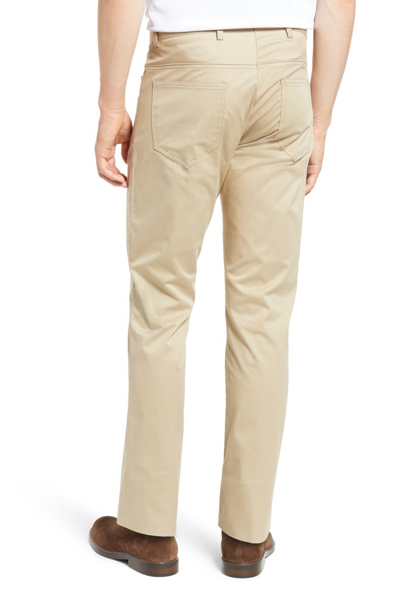 Charleston Khaki Fine Line Stretch Twill 5-Pocket Pants, Alternate, color, KHAKI